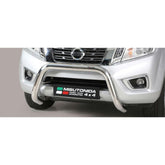 Nissan Navara Np300 2016 On - Misutonida Eu Approved Front Bar - 76mm - Stainless Finish